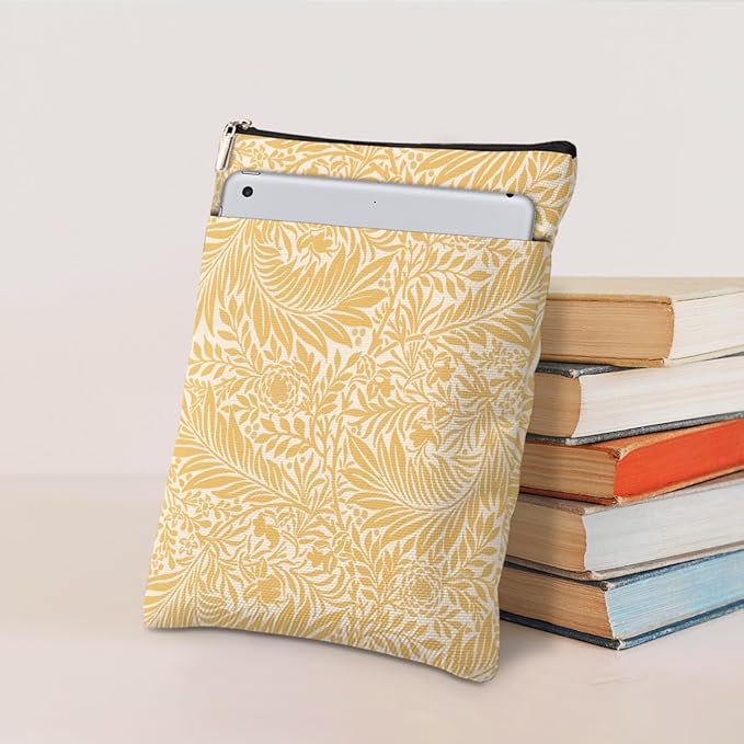 Botanical Book Sleeve, Classic Flower Book Covers for Paperbacks, Floral Book Pouch Book Protector, Book Lovers Gifts for Women Girls Freinds, Book Accessories Book Club Gifts Christmas Birthday Gifts