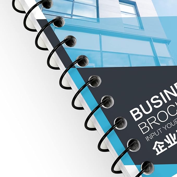 Rayson 7.9mm Spiral Wire Coil for Binding, 4:1 Pitch, 48-Loops, 5/16" Coils Metal Comb Binding 40 Sheet Capacity, Black Color & Pack of 100