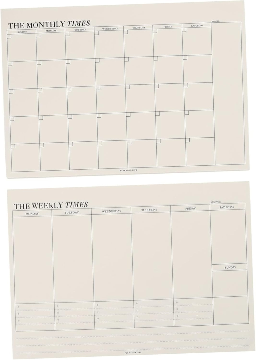 STOBOK 2pcs Tear- Notebook Daily for Monthly Memo Paper Time Planning Weekly Task Checklist Off Management Planner Noting Students Book Notepad Calendar Pad Home Schedule Agenda