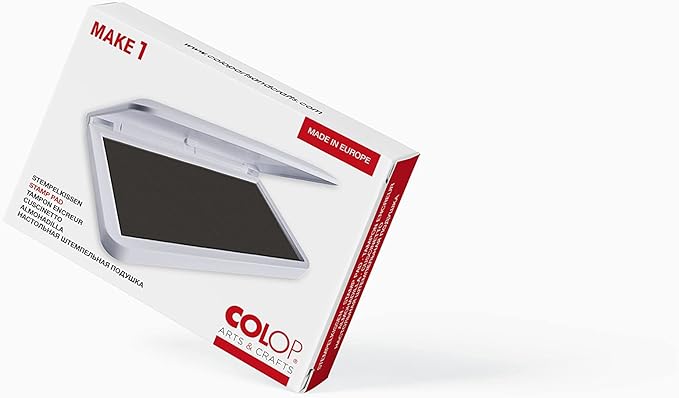 COLOP Make Series, Ink Stamp Pads, with Non-Toxic Premium Ink, Water-Based Acid-Free (Fancy Grey, Make 1-1-15/16" x 3-1/2")