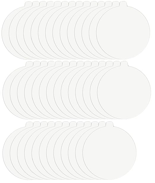TINDTOP 40 Pack 7.1” Replacement Glue Boards, Indoor Refill Sticky Cards Compatible with Most Models Dome Replacement Glue Boards