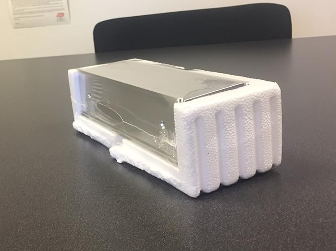 Quality Aluminum, Changeable Cubicle Nameplate Holder, Satin Silver Base, and Matte Black Name Plate Holder, Guaranteed Not to Crack (3" Depth)