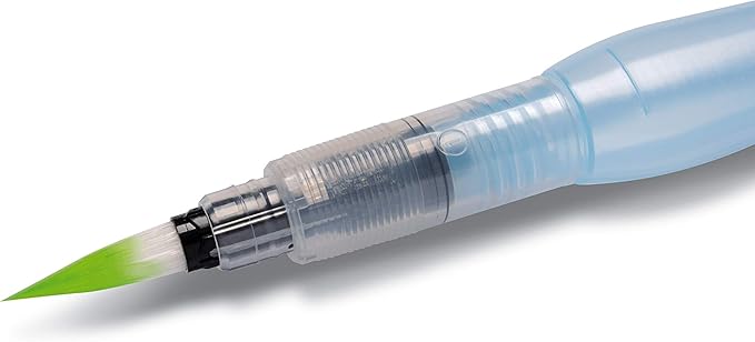 Pentel Arts Aquash Water Brush, Small Brush, Fine Point Tip, 1 Pack (FRHFBP)