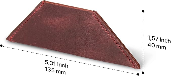 Londo Genuine Leather Handmade Bookmark (Set of 2) (Triangle, Damson)