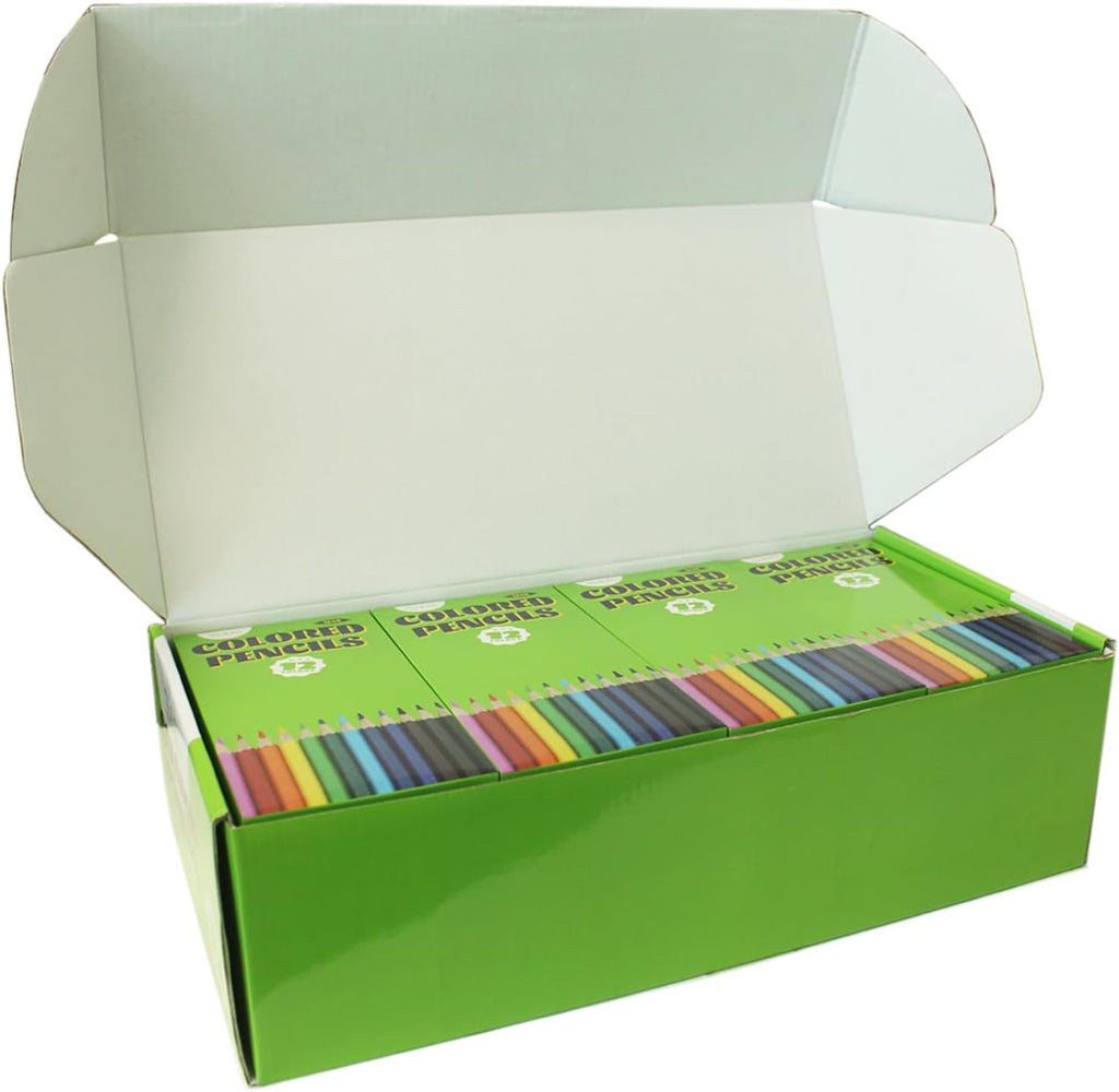 S & E TEACHER'S EDITION 432Pcs Colored Pencils, Pre-sharpened, coloring pencils for adults kids Bulk Back to School Supplies For Teachers 12 Colors, 12pcs/box, 36Boxes, Total: 432Pcs.