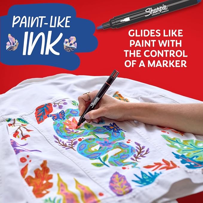 SHARPIE Creative Markers, Earth Tones, Water-Based Acrylic Markers, Bullet Tip, Assorted Colors, 12 Count, Everything The Light Touches Is Your Canvas, In celebration of Disney’s Mufasa: The Lion King