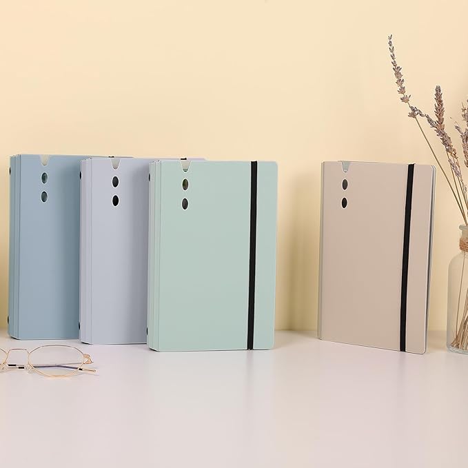 SKYDUE A6 Money Saving Binder, Budget Binder with Cash Envelopes, Savings Book with 12pcs Expense Budget Sheets and Sticky Labels Purple