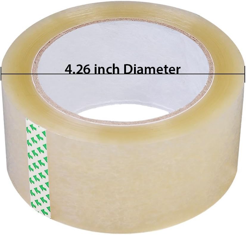36 Rolls 1.88" X 60 Yards (2.7mil) Clear Packing Shipping Storage Box Sealing Packaging Tape APL1256, 36 Rolls
