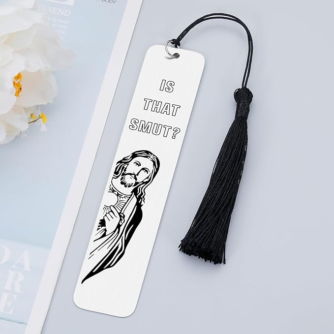 Is That Smutt Jesus Bookmark,Smutty Book Lovers Gifts,Christmas Stocking Stuffers for Adult Women,Funny Bookmarks for Women,Smut Bookmarks,Dirty Santa Gifts,Funny Gifts for Women Adult Spicy Bookmarks