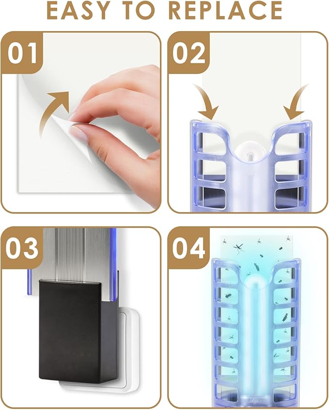 20 Pack Replacement Glue Boards for Dynatrap DT3009, Indoor Glue Boards Refill Sticky Cards for Dynatrap DT3009 DT3019 DT3039