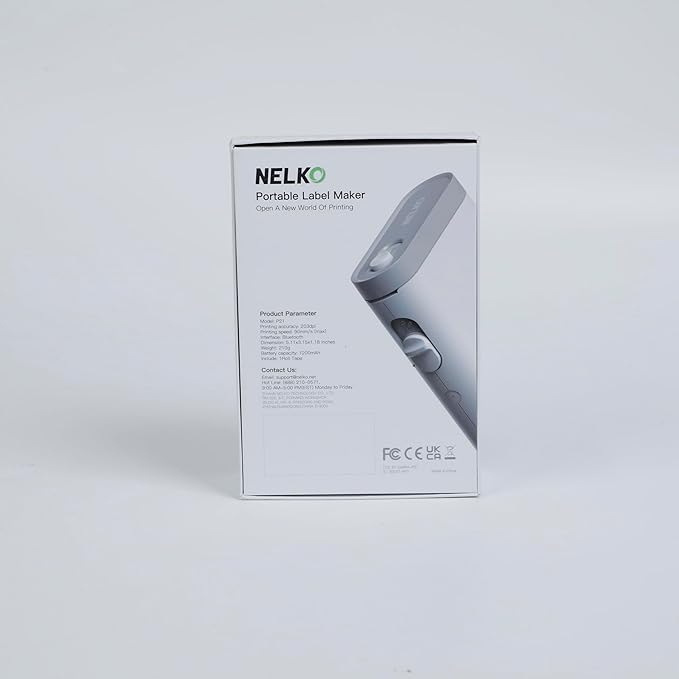 Nelko Label Maker Machine with Tape, P21 Bluetooth Label Printer, Wireless Mini Label Makers with Multiple Templates for Organizing Office Home, Pink