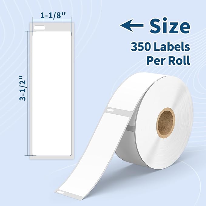 Tacnology 24 Rolls 8400 Labels Direct Thermal Labels Compatible with DYMO 30252 (1-1/8" x 3-1/2") Address & Barcode Labels for Dymo Label 450, 450 Turbo,4X & Zebra Desktop Printers
