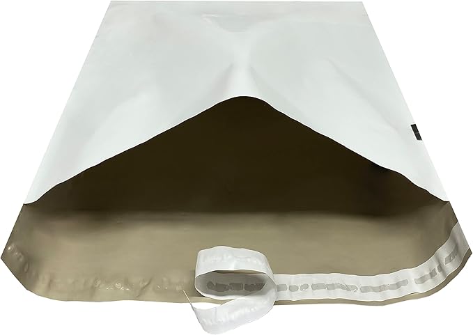 Colored Poly Mailers Pack of 250 (White, 19" x 24") Be Creative with Your Packaging with Colored mailers