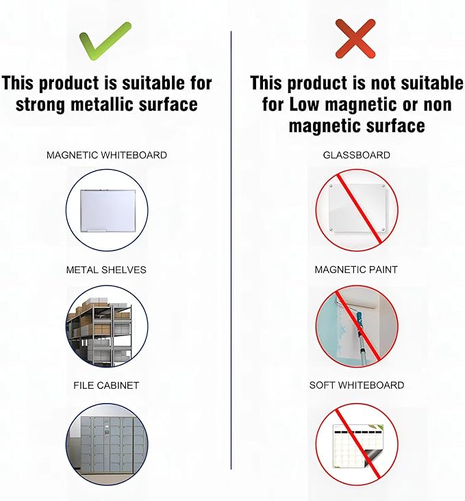 Dry Erase Magnetic Label 5x3 Inch Colored Border, 40 Pack, Reusable Magnetic Dry Erase Labels, Magnet Labels for Whiteboards