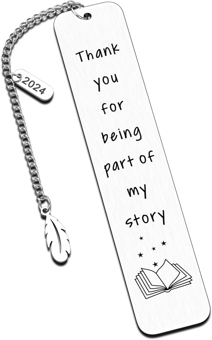 Christmas Teacher Gifts 2024 Thank You Appreciation Gift for Teacher Bookmark for Reading Women Teacher Bookmark End of Year Graduation Gift for Teacher Birthday Gift for Daycare Teacher
