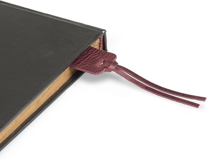 Londo Genuine Leather Handmade Bookmark (Set of 2) (Knotted, Damson)