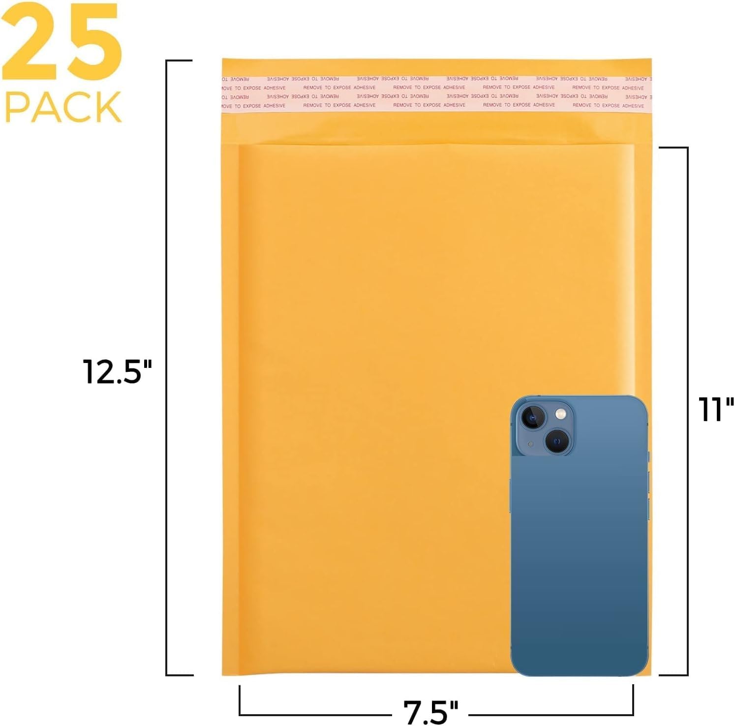 Fuxury Kraft Bubble Mailers 7.25x12 Inch 250 Pack, Strong Adhesion Padded Envelopes,Self Seal Bubble Envelopes, Waterproof Cushioned Mailers for Small Business,Bulk Yellow