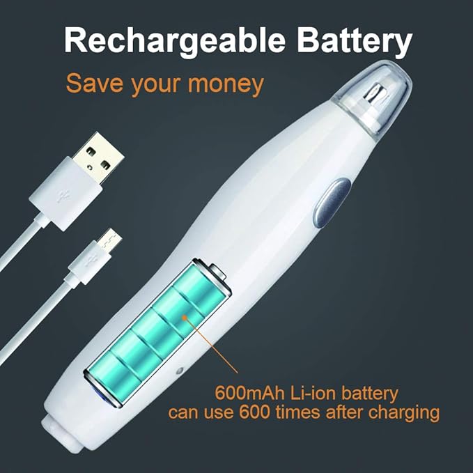 AFMAT Electric Eraser for Artists, 140 Eraser Refills, Rechargeable Electric Eraser for Drawing, Artist Eraser Rechargeable for Drafting, Painting, Sketching, Architectural Plans, Detailer Tool-White