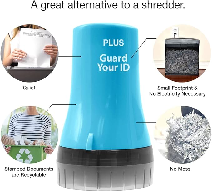 Wide Advanced ID Roller, Protect Your Private Information with Guard Your ID Theft Prevention and Confidential Roller Stamp, Easy to use Mess-Free Address Blocker, ASOTV (Wide 3-Pack, Turquoise)