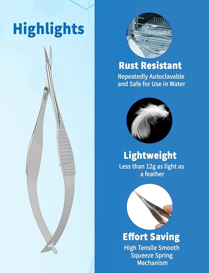 VANNAS Micro Spring Scissors - Curved/Fan-Shaped/Sharp Tip/8cm-S11037-08