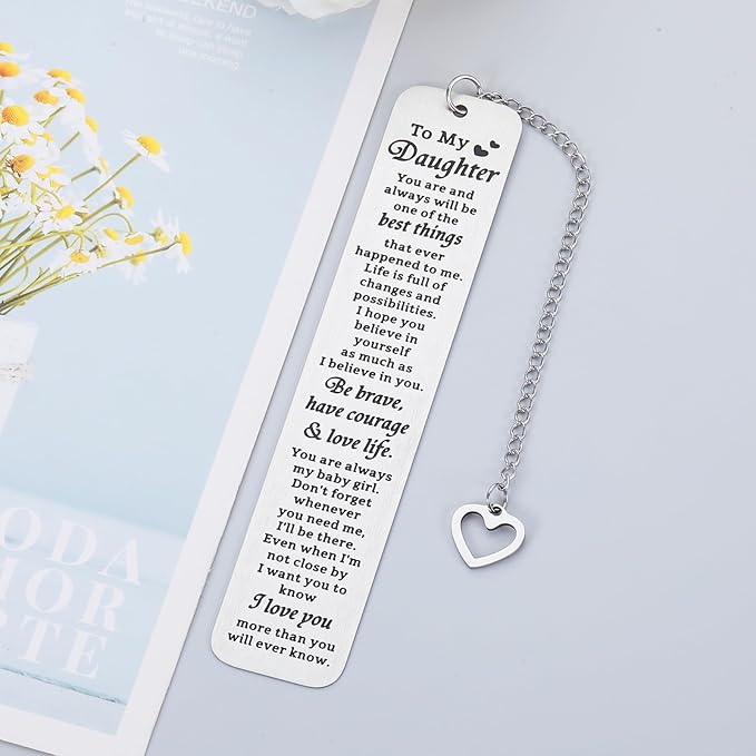 Stocking Stuffers for Teenage Girls Christmas Gifts for Girls Kids Christmas Stocking Stuffers for Teen Girls Daughter Birthday Gifts to My Daughter Gift from Mom Dad Bookmarks for Daughter Sweet 16