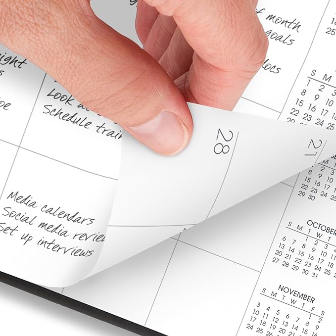 AT-A-GLANCE Planner 2024-2025 Academic, Monthly Appointment Book, 7" x 8-3/4", Medium, Flexible Cover, Black (7012705)