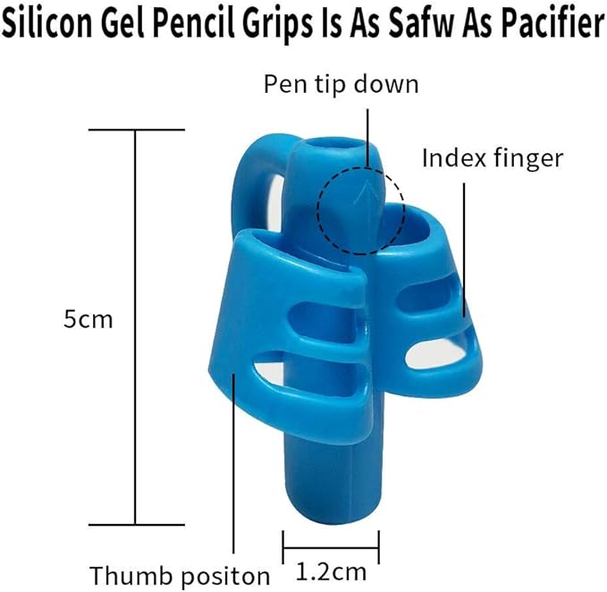 KOABBIT - Pencil Grips/Holder for Kids Handwriting, Toddlers/Preschool 2-4 Year learning to Write, Writing aid Grip for Children's Training Pencils, 3 PACK