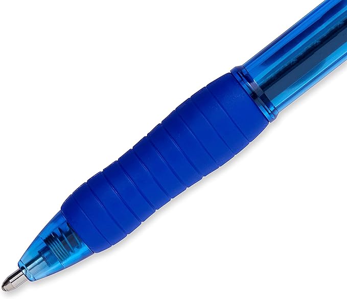 Paper Mate Profile Retractable Ballpoint Pens, Bold Point (1.4mm), Blue, 12 Count