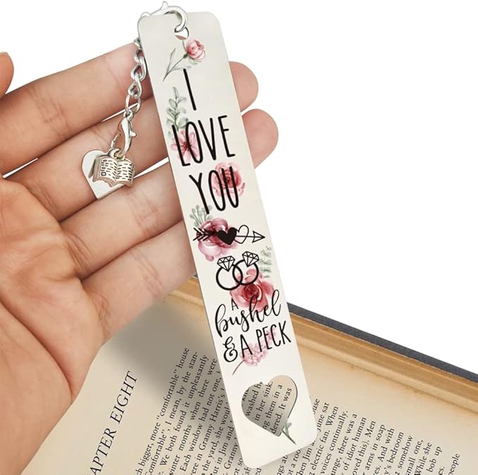 Wedding Gifts for Teacher, Friends, Women, Men, Book Lover, Bookworm, Colleague, Inspirational Bookmarks for Women, Men, Anniversary Gift for Book Lover, Reader, Bookworm-WB71