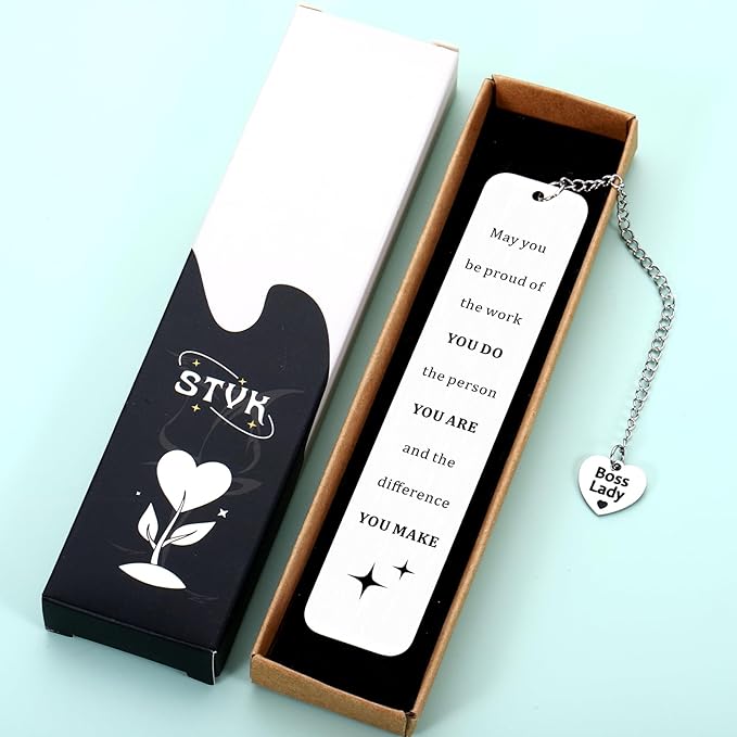 Stocking Stuffers for Boss Lady-Promotion Gifts for Women Book Mark for Reading Women White Elephant Gift for Bosses Secret Santa Gift for Female Best Manager Gifts Boss Leader Gift