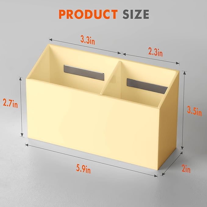 BEYGORM Magnetic Dry Erase Marker Holder for Whiteboard,Non-slip Acrylic Magnet Pen Holder for Fridge Refrigerator,Locker Organizer for Work,Locker Accessories,Pencil Cup for Desk(Beige)