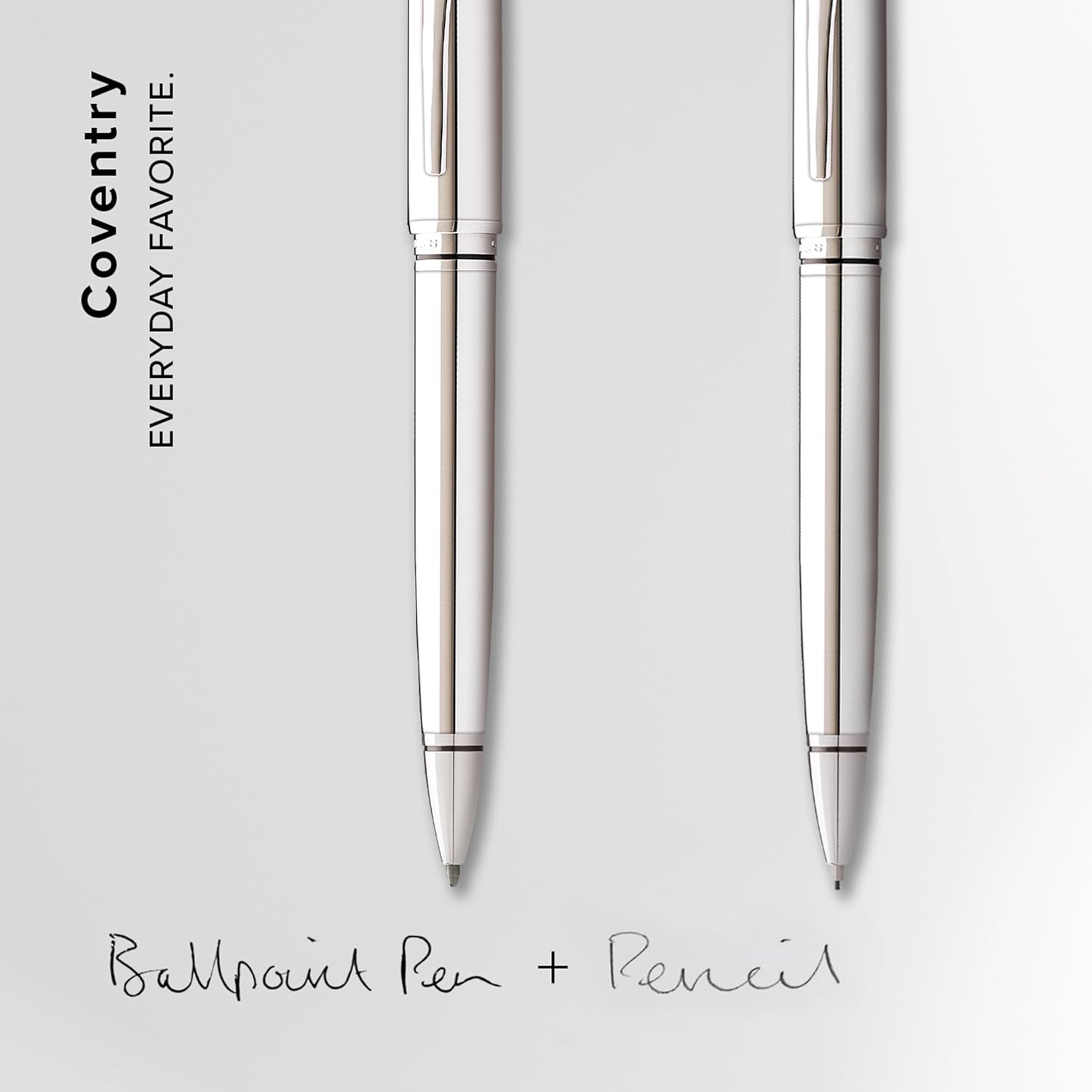 Cross Coventry Polished Chrome Pen and Pencil Gift Set
