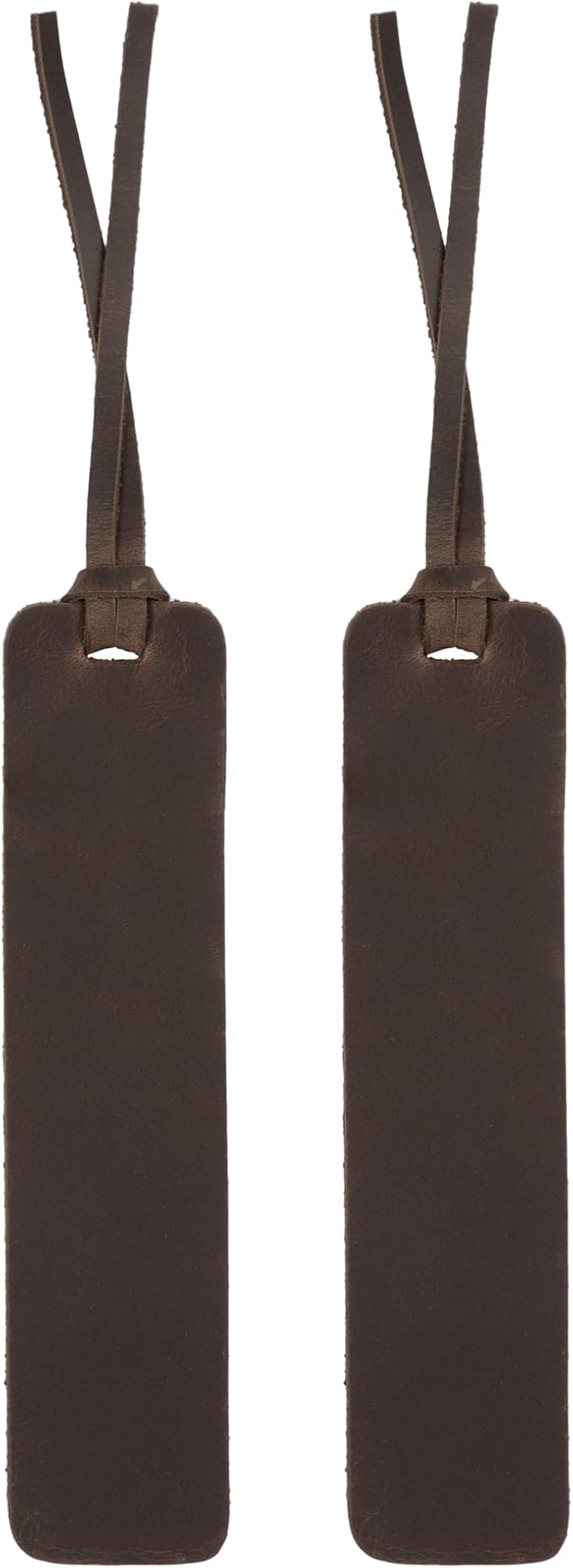Londo Genuine Leather Handmade Bookmark (Set of 2) (Knotted, Chestnut)