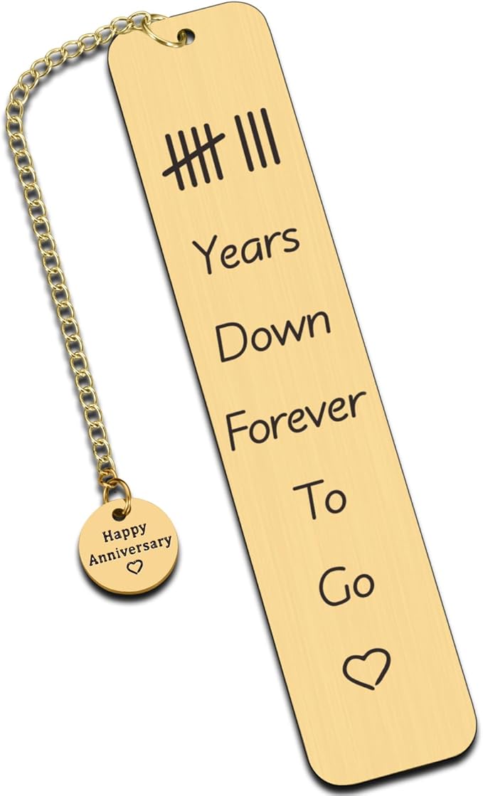 8th Anniversary Bronze Gifts for Him Her, Bronze Anniversary Wedding Gifts for Couple Husband Wife, 8 Year Anniversary Anniversary Bookmark, Bronze Gifts for 8th Gifts for Anniversary