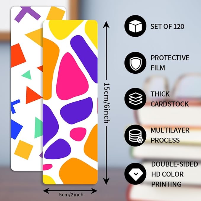 Bookmark, Bookmarks for Adults, 120 PCS, Book Markers for Reading, Teacher Bookmarks, Paper Bookmarks, Book Mark, Bookmarks for Kids, Acotar Bookmark, Bookmarks for Teens, Bookmarks for Women Men