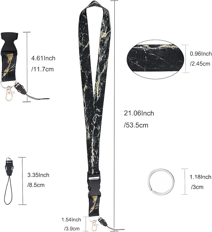 Yiflin Cute Neck Lanyard for Keys, Keychain, Wallet, ID Card Holder, with Quick Release Buckle