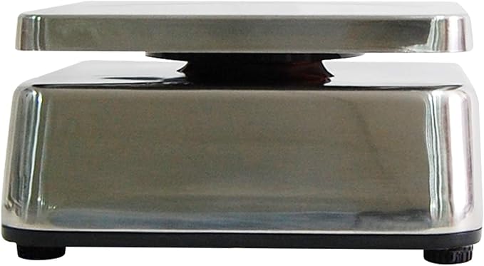 TVS Portion control Stainless steel Washdown Scale, Lb/Oz/Kg/g Switchable, Low Profile Design, 12lb Capacity, 0.002lb Readability, Single Display, NTEP Legal for Trade Coc #19-058