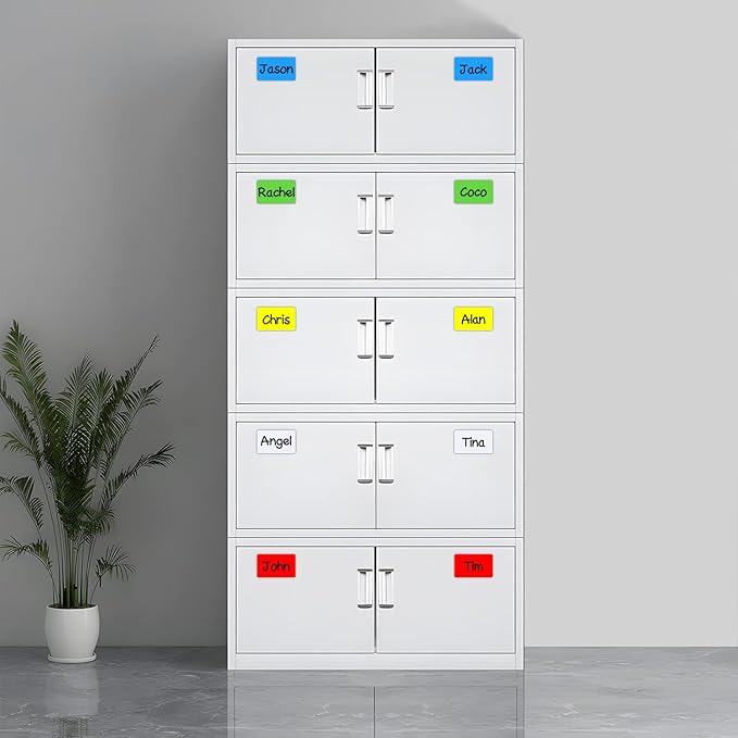 Dry Erase Magnetic Labels 5x3 Inch, 40 Pack, Reusable Magnetic Dry Erase Labels for Whiteboards，Locker, School, Classroom, Office, Home