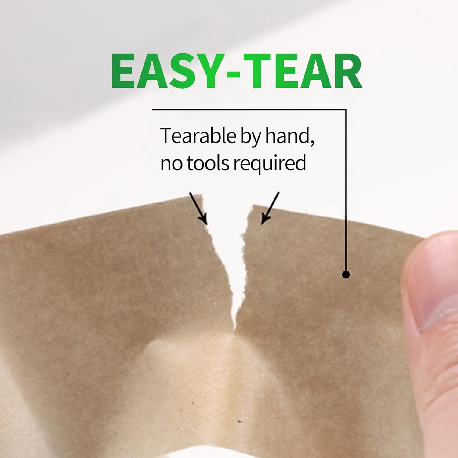 Eco-Friendly Kraft Paper Tape, Biodegradable Kraft Paper Tape, Recyclable Writable Packing Tape, Non-Coated Surface for Masking, Sealing, 2inch x 60yards, 24Rolls