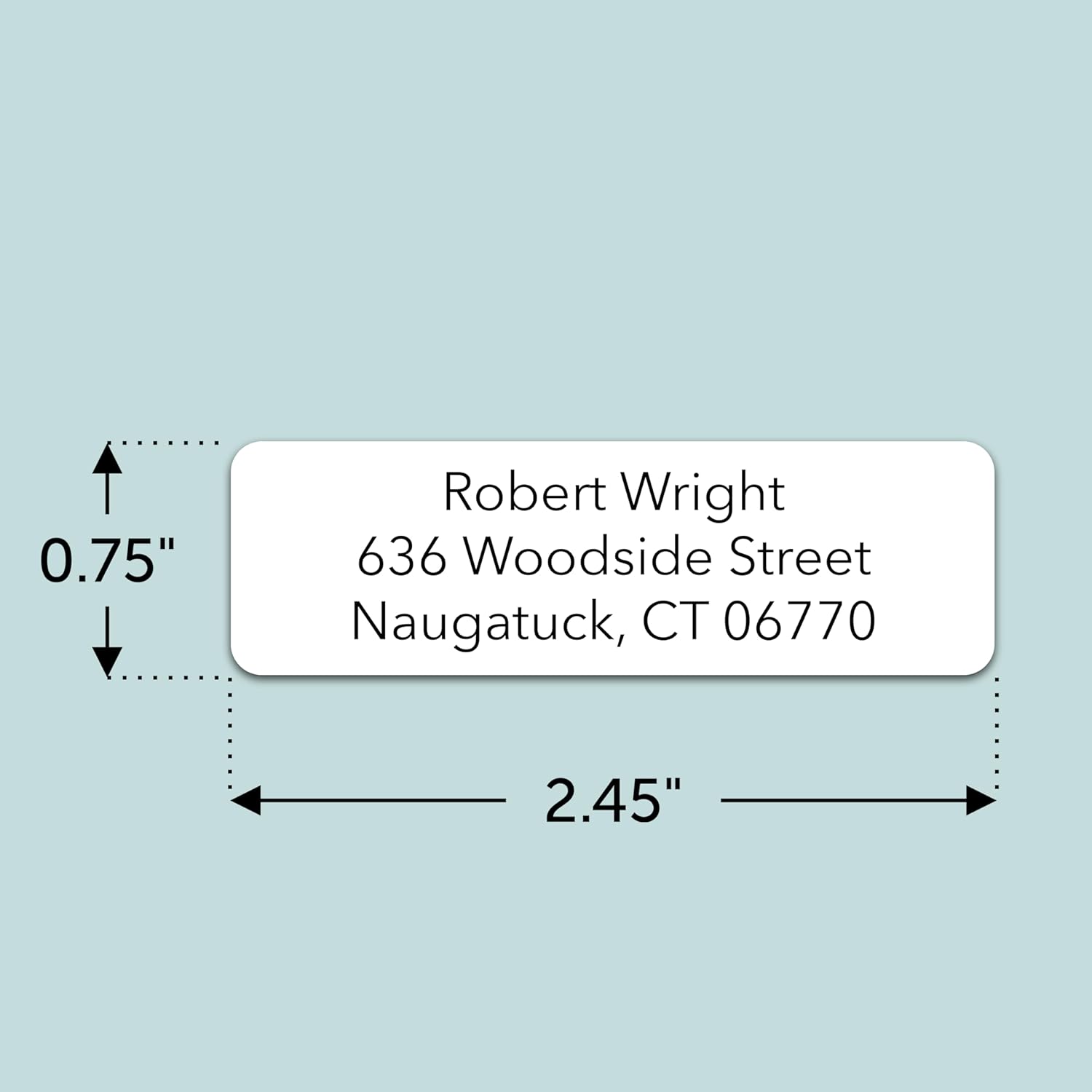 250 Personalized Return Address Labels - Custom Address Labels on Sheets