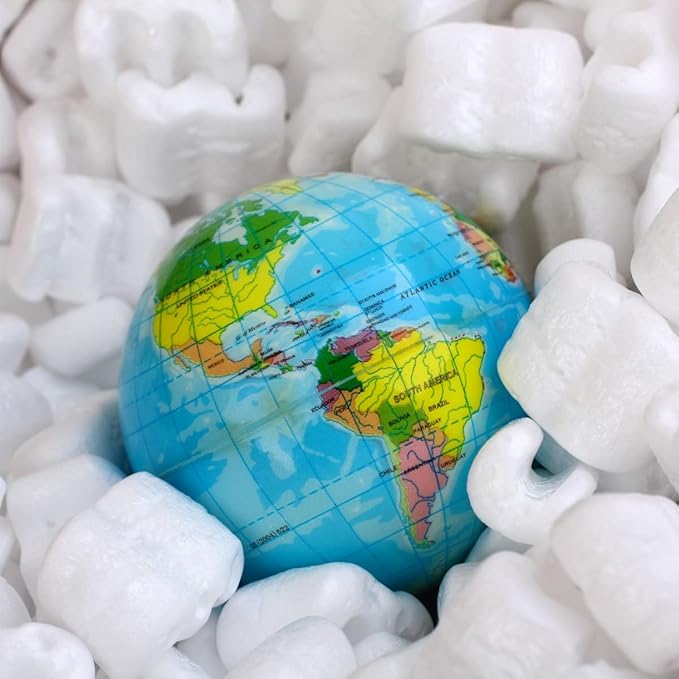 Packing Peanuts 3.5 cu. ft. (22.5 Gallons) Compostable Cushion for Shipping Dust-Free & Abrasion Resistant - Void (1-Pack, Bio Renature)