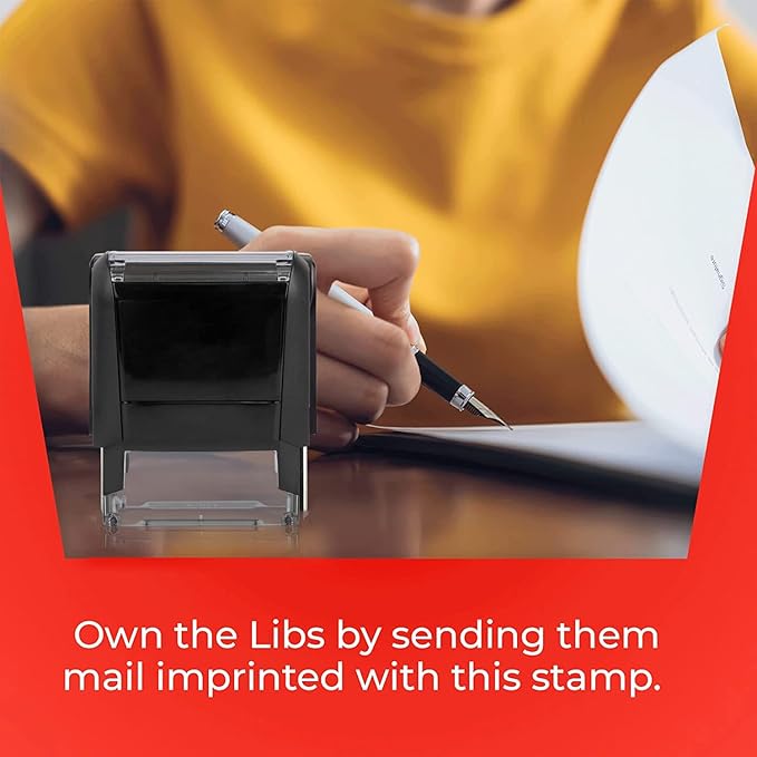 Trump 2024 Sticker - American Political Rubber Stamp with Ink Pads for Rubber Stamps- Rubber Stamps Custom, Rubber Stamps, Red Ink - Patriotic Trump Imprint