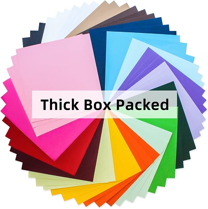 60 Sheets Colored Card Stock Paper 250 gsm 85 lb 12 x 12 20 Assorted Color Cardstock Colorful Paper for Cricut Card Making Paper Crafting