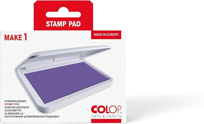 COLOP Make Series, Ink Stamp Pads, with Non-Toxic Premium Ink, Water-Based Acid-Free (Lovable Lavender, Make 1-1-15/16" x 3-1/2")
