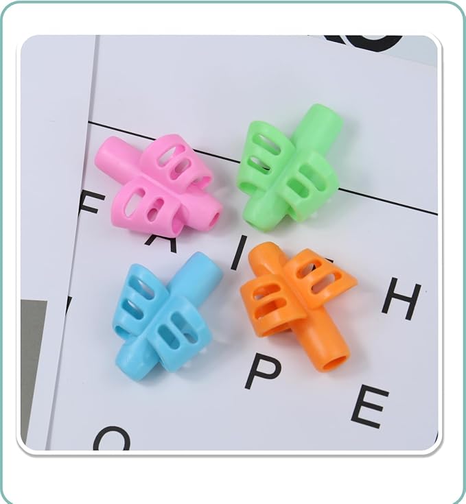 Pencil Grips for Kids Handwriting Correction Training Writing AIDS Pencil Gripper Pencil Holder Posture Special Needs for preschooler Kids Toddler Children (6 PCS)