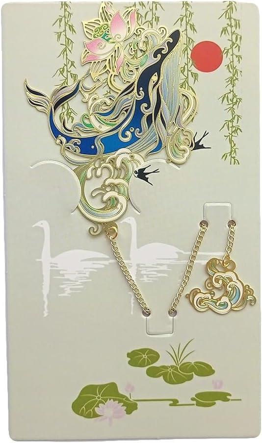 MOZART Gift Box Kunai Chinese Style Brass Bookmark Classical Mythological Characters Mountain and Sea Sutra Series Creative Cultural Copper Bookmark Metal Bookmarks
