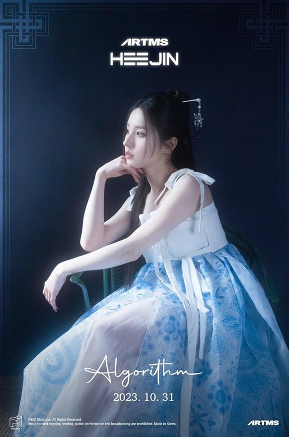 HEEJIN K 1st Mini Album CD+Booklet+Special class objekt+Sticker+Folded poster on pack+Clear photocard+Photo stand+Tracking Sealed (SET(A+B))