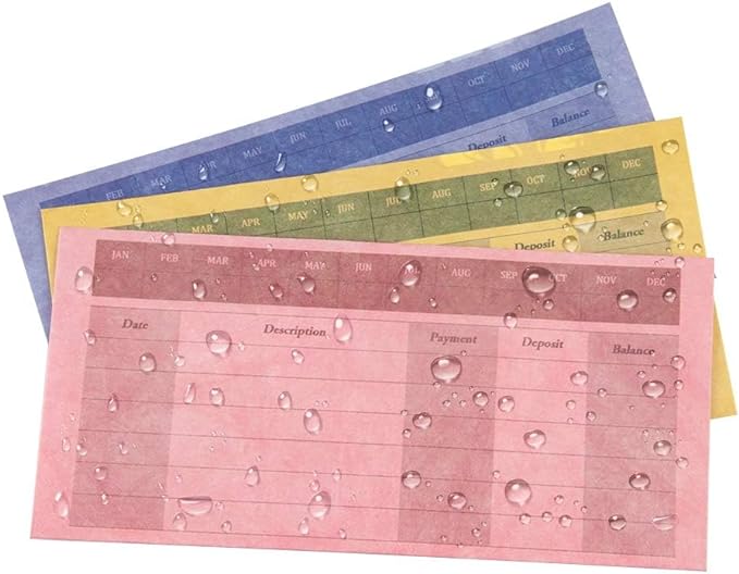 L LIKED Money Plastic Envelopes for Cash, Colored Cash Envelopes for Budgeting and Saving, 1 Zip Envelope and 12 Expense Tracking Budget Sheets, Waterproof and Tear-Resistant.