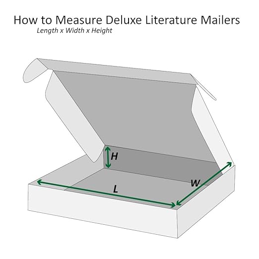 Boxes Fast BFMFL15112 Deluxe Literature Cardboard Mailers, 15 1/8 x 11 1/8 x 2 Inches, Corrugated Die-Cut Shipping Boxes, Large White Mailing Boxes (Pack of 50)