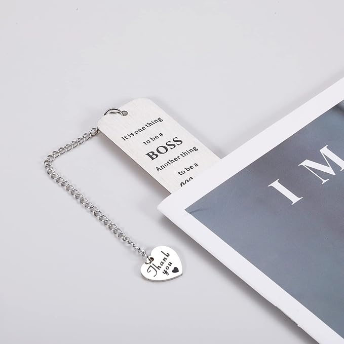 National Boss Day Gifts Boss Day Appreciation Gift for Women Men Bookmark for Leader Mentor Boss Manager Coworker Friend Colleagues Promotion Farewell Going Away Retirement Christmas Stocking Stuffers